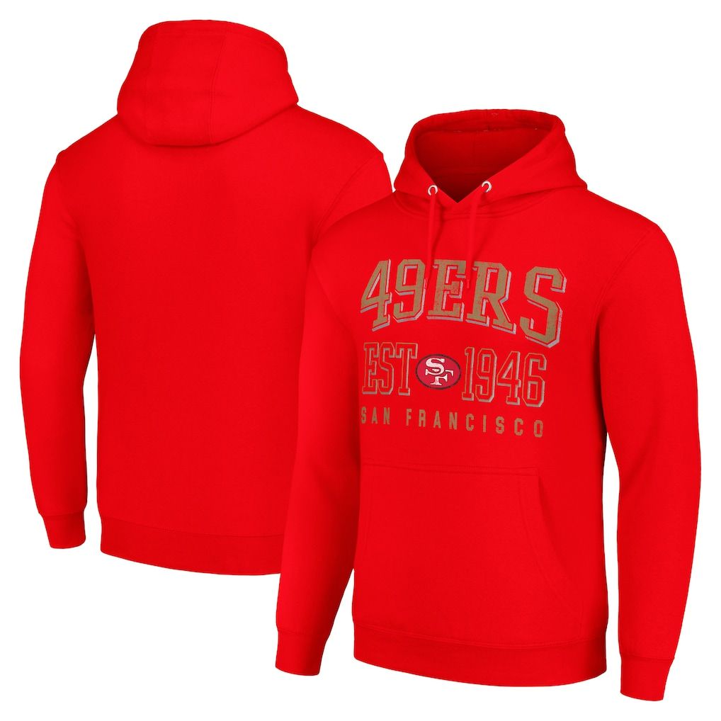 Men 2026 NFL San Francisco 49ers red Hoodie hooded style 04->san francisco 49ers->NFL Jersey